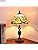 MIAOKE Lampe Tiffany, Vintage Fleur Vitrail Style Table Lampe, Chambre Lampe Art Deco Vintage Lampe De Salon Sur Table, Ampoule E27 NON Fournie (Feuilles Fleur) [Classe énergétique F] (image 3)