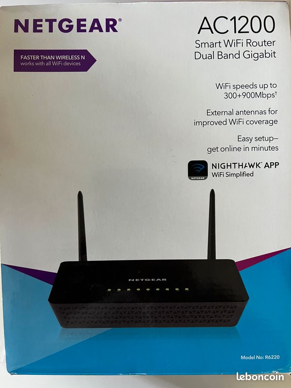 Netgear AC 1200 Smart wifi Router (image 1)