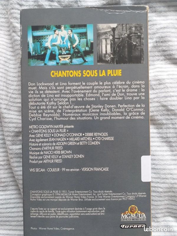 Chantons sous la pluie VHS (image 2)