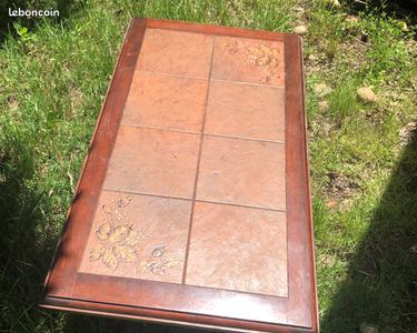 Table basse avec carrelage (image 1)