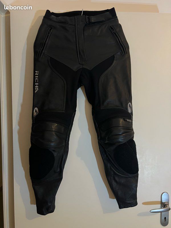 Richa Short Leg Leather Trousers Richa TG Trousers Leather