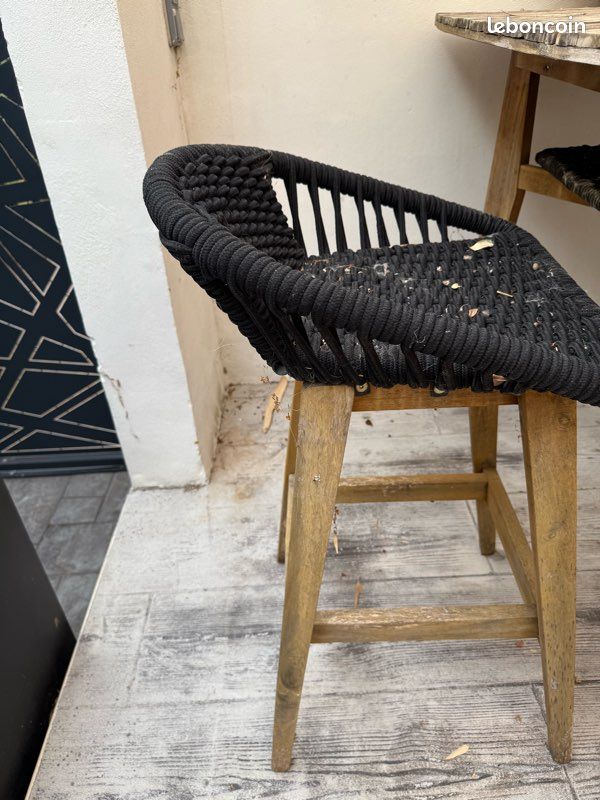 Ensemble Table haute extérieure Joem + 2 chaises (image 9)
