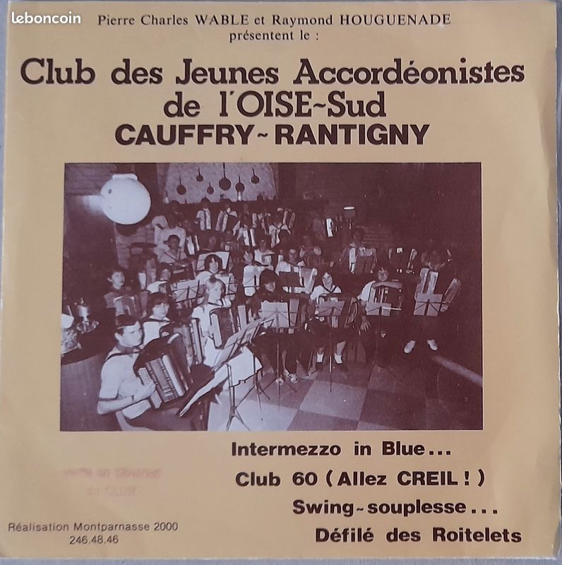 Album Vinyle 33 T + 45T - Les Jeunes Accordéonistes de l'Oise du Sud (image 3)