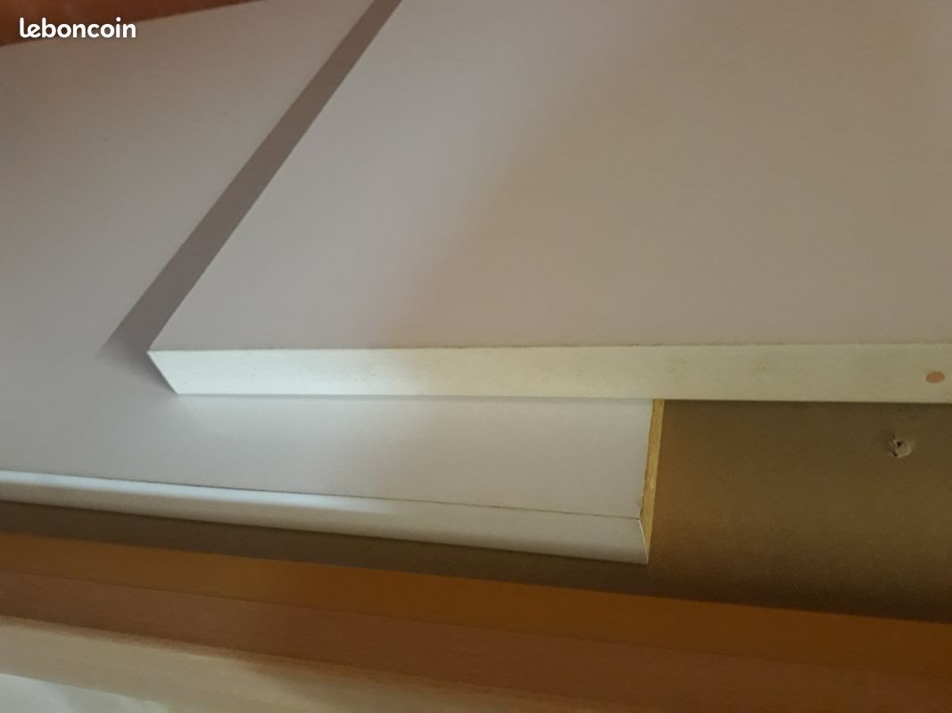 Planche Etagères bois mélaminé blanc (image 2)