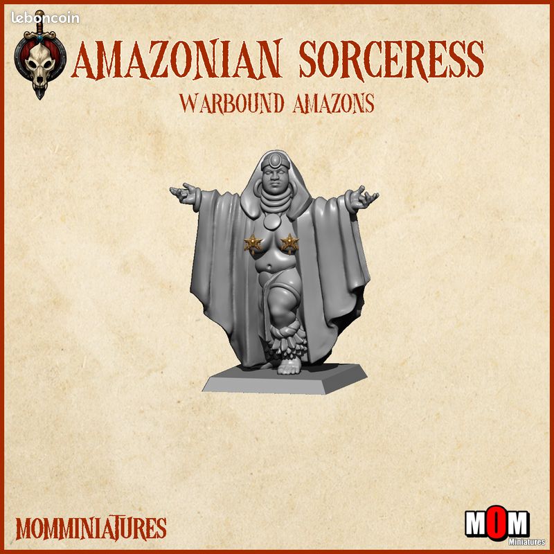 Prêtresse Amazonienne - Warbound Amazons (MoM Miniatures) (image 1)