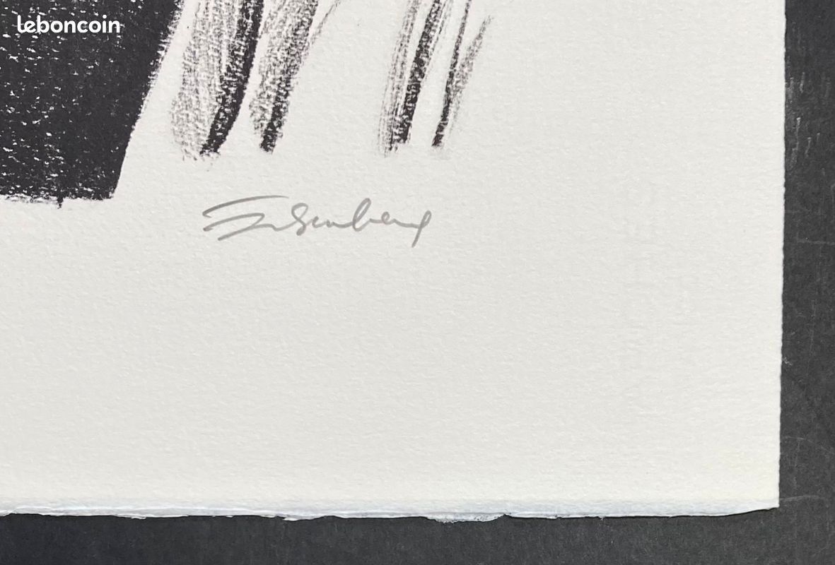 Henri EISENBERG "Tefillim" Lithographie signée & numérotée (image 3)
