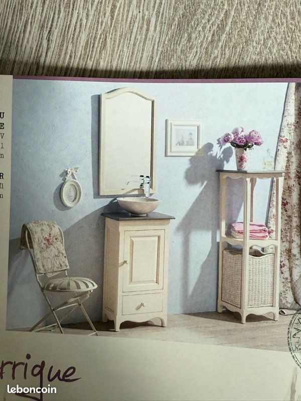 Meuble de salle de bain douche sous vasque avec miroir marque COLLIN ARREGO gamme LA GUARRIGUE (image 3)