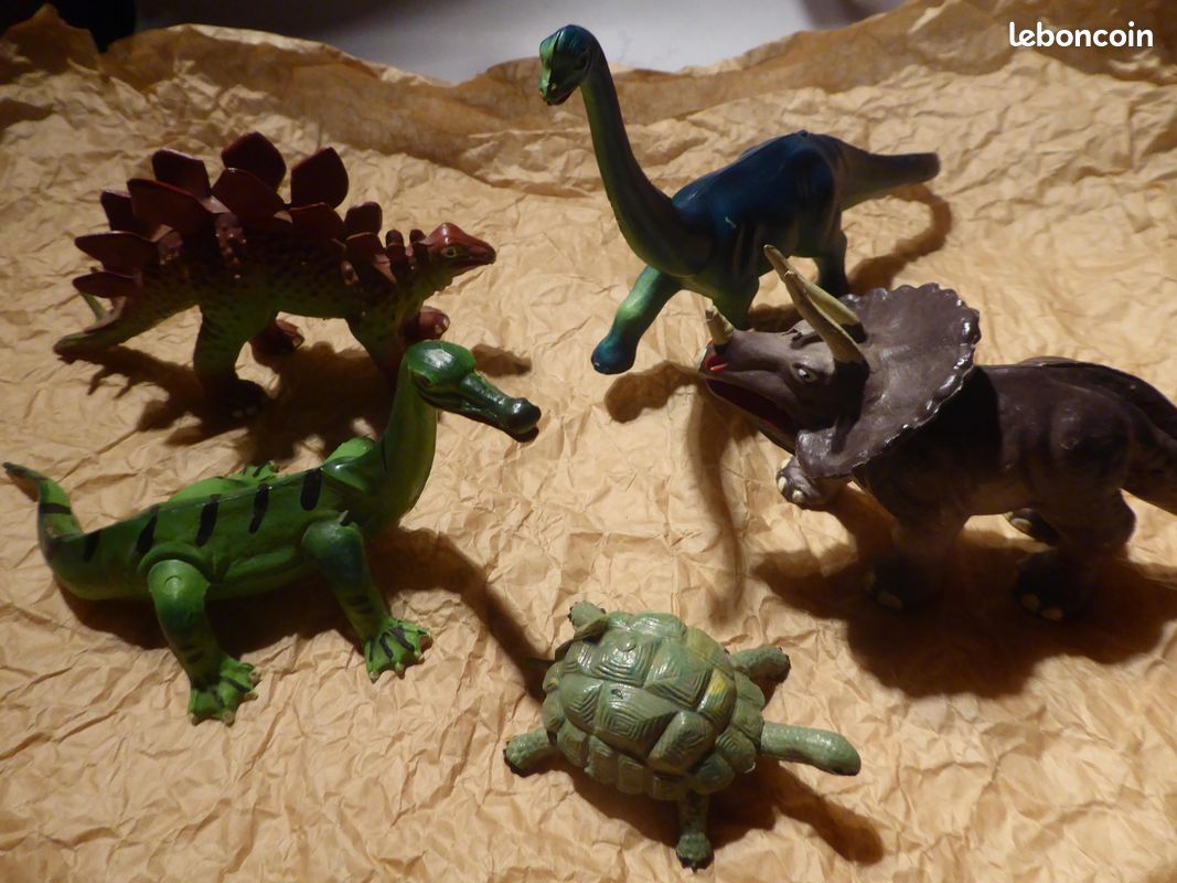 Dinosaures + Tortue Starlux 5 figurines miniature vintage (image 2)