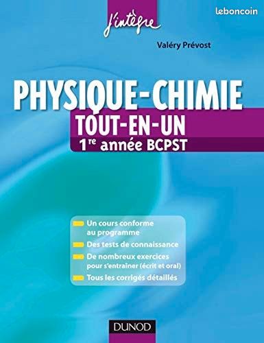 Physique-Chimie tout en 1 - 1ere annee BCPST (image 1)