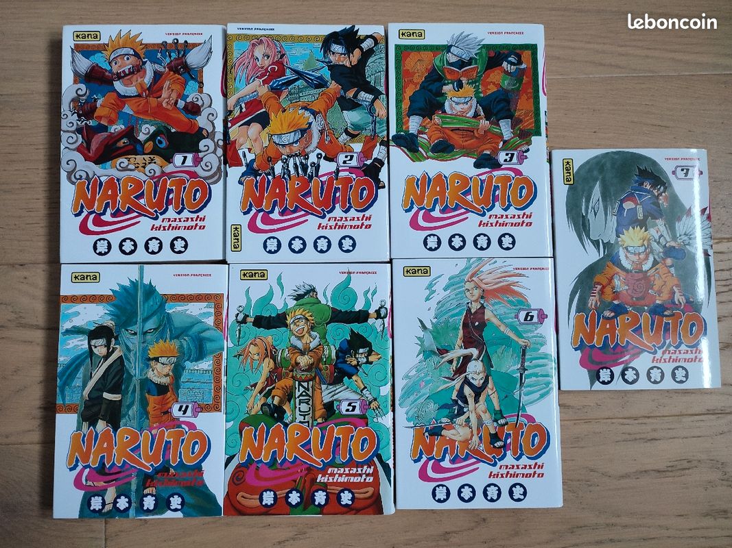 Mangas Naruto n°1,2,3,4,5,6,7 (image 1)