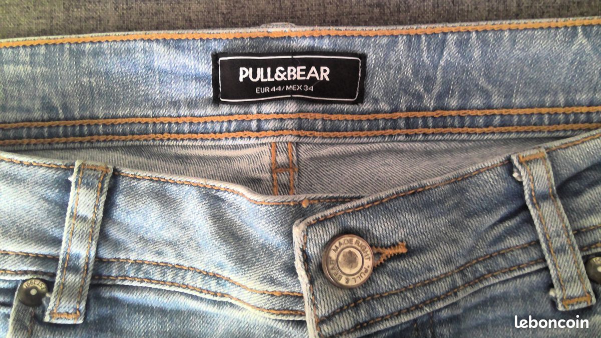 Pantalon Jean homme taille 44 Pull Bear Vêtements