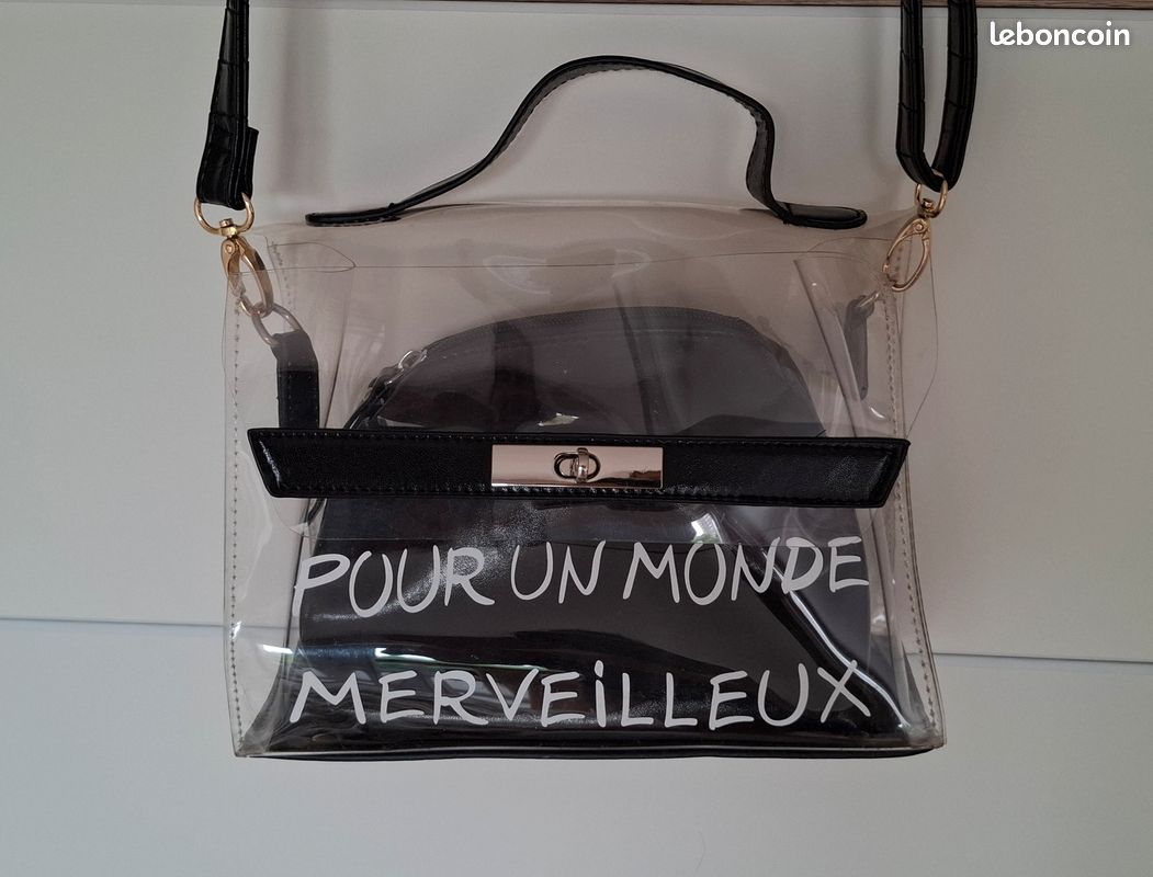 Sac de taille transparent,YSTP Sac de taille imperméable en PVC sac de