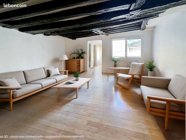 Appartement a louer paris-1er-arrondissement - 2 pièce(s) - 55 m2 - Surfyn