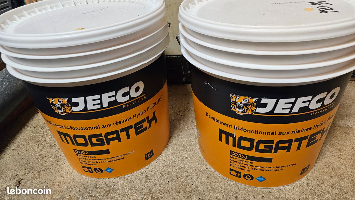 2 seaux de peinture JEFCO de 15L (image 1)