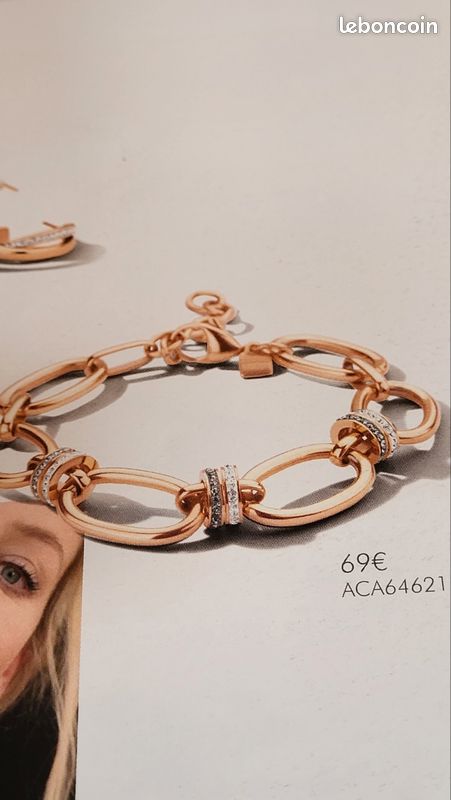 Bracelet Victoria plaqué ionisé taille 18 cm rallonge (image 5)