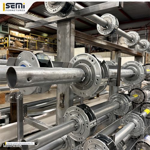 Rideau métallique électrique 3m×3m — Moteur ACM — Acier galvanisé — Direct fabricant Semi Fermetures (image 4)