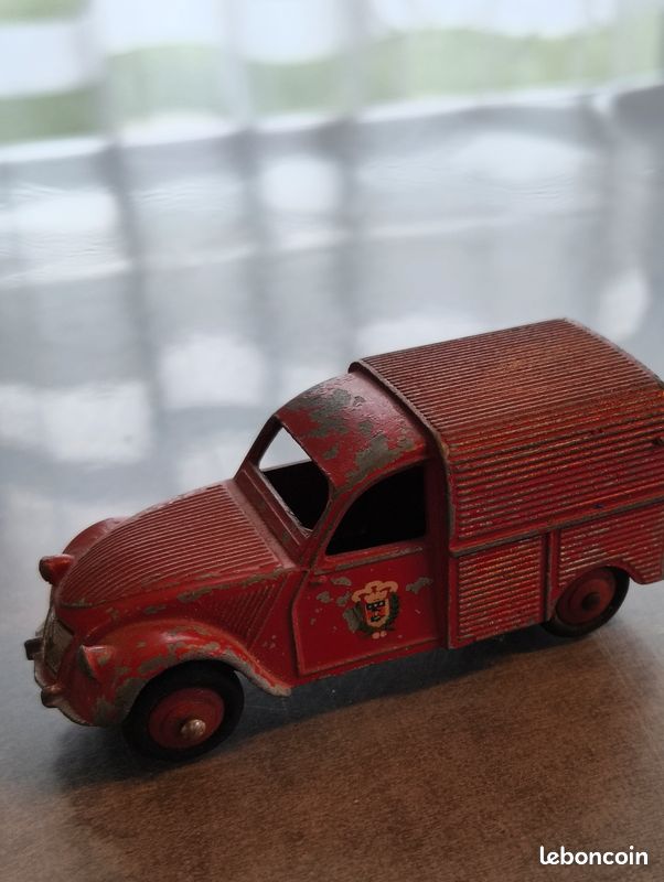 Dinky Toys 25D Citroën 2CV Fourgonnette Incendie – 1/43, Boîte D'origine