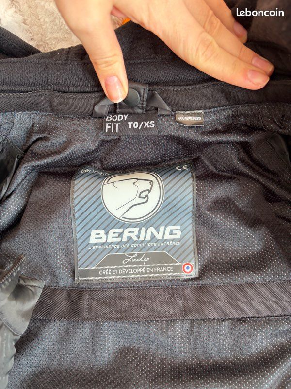 Blouson Bering LADY ELITE noir T0 (image 10)