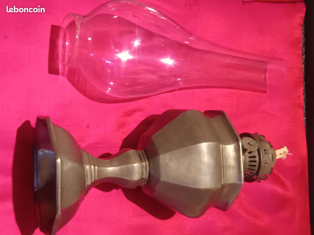 Lampe a petrole etain (image 2)