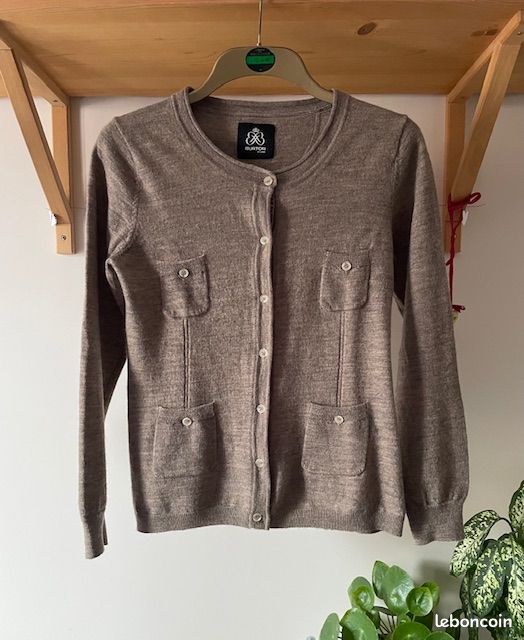 Burton gilet en laine boutonné, taille 36 Vêtements