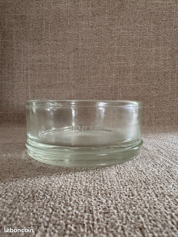 Vide poche pavé de verre Lumax rond vintage Charlotte Perriand Le Corbussier années 60 (image 3)