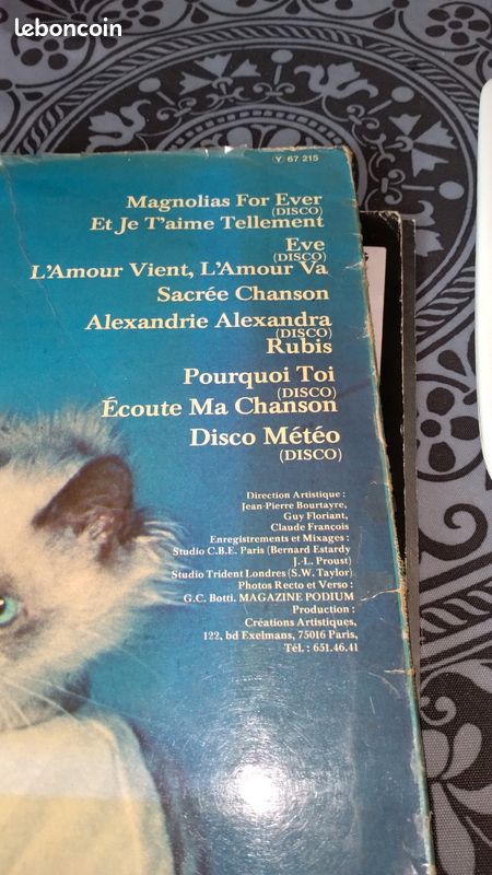 Disque musique Claude François magnolias for ever (image 3)