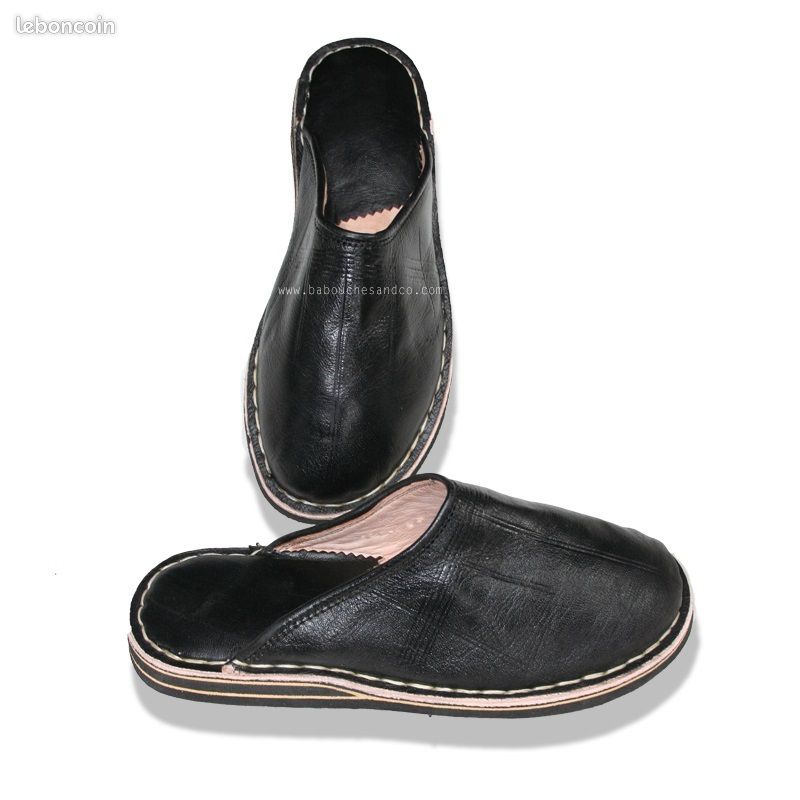 Babouche marocaine 100 % cuir cousu main neuve toutes les tailles (image 8)