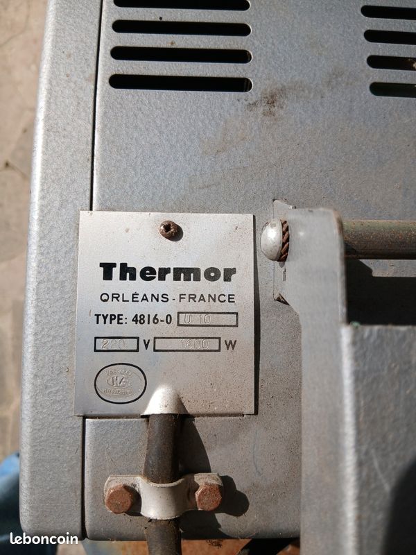 ANCIEN CHAUFFAGE THERMOR en tôle émaillée EUR 20,00 - PicClick FR