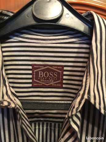Chemise Homme Hugo Boss Taille XXL - Multicouleur, Bon état Léger Accroc