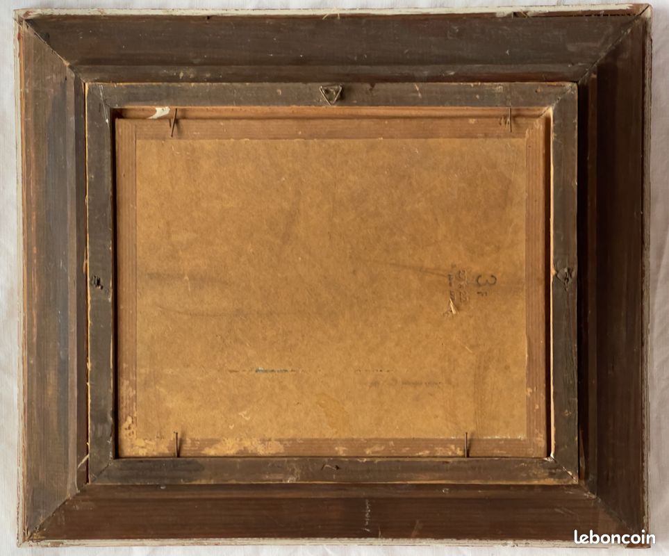 « Arlequin » par Alfred Tinsel (1920 - 1989) peinture à l’huile 3F signée et datée 1956 (image 17)