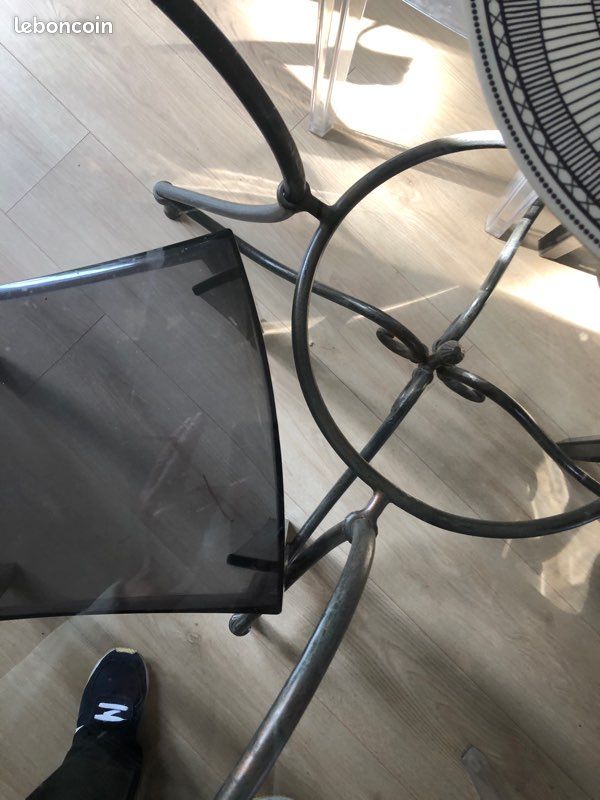 Table salle à manger fer forgé (image 3)