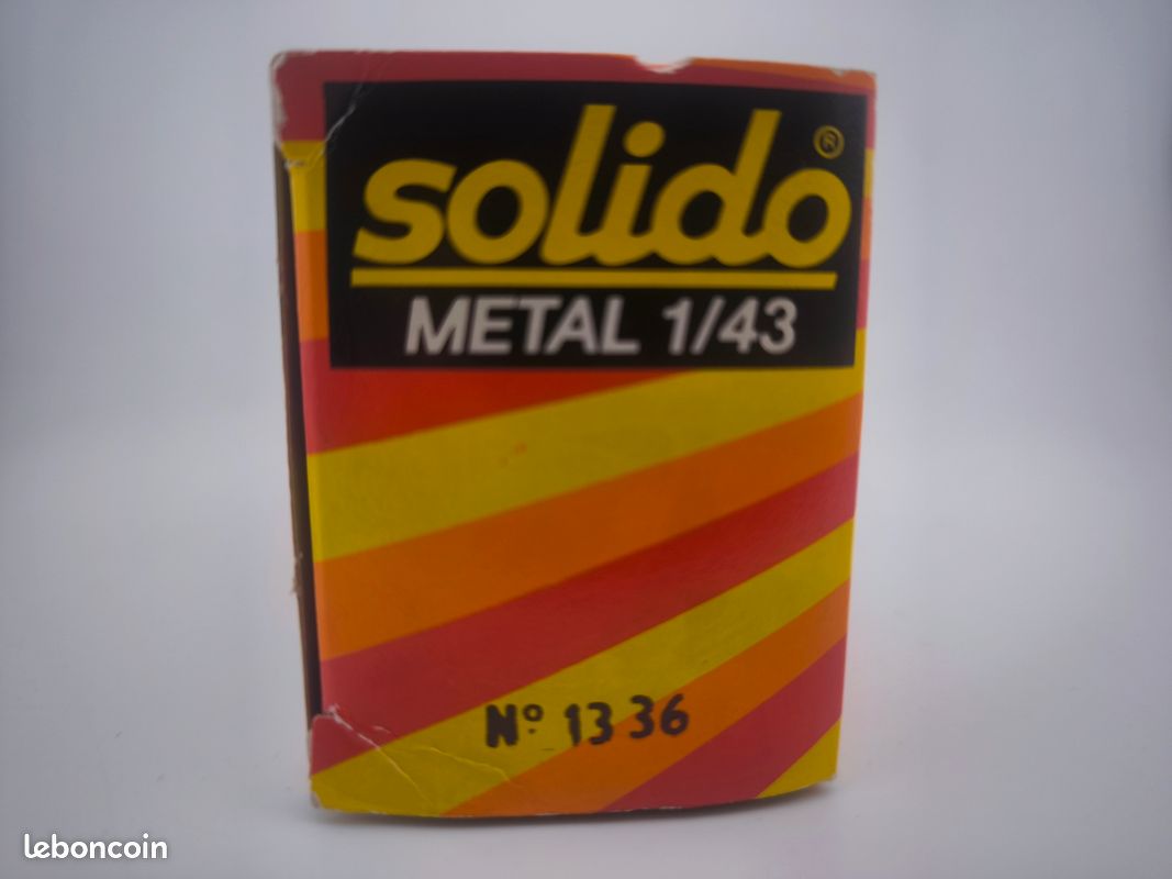 Miniature 1/43 Solido Porsche 928 gris metal boite vintage 70s (image 5)