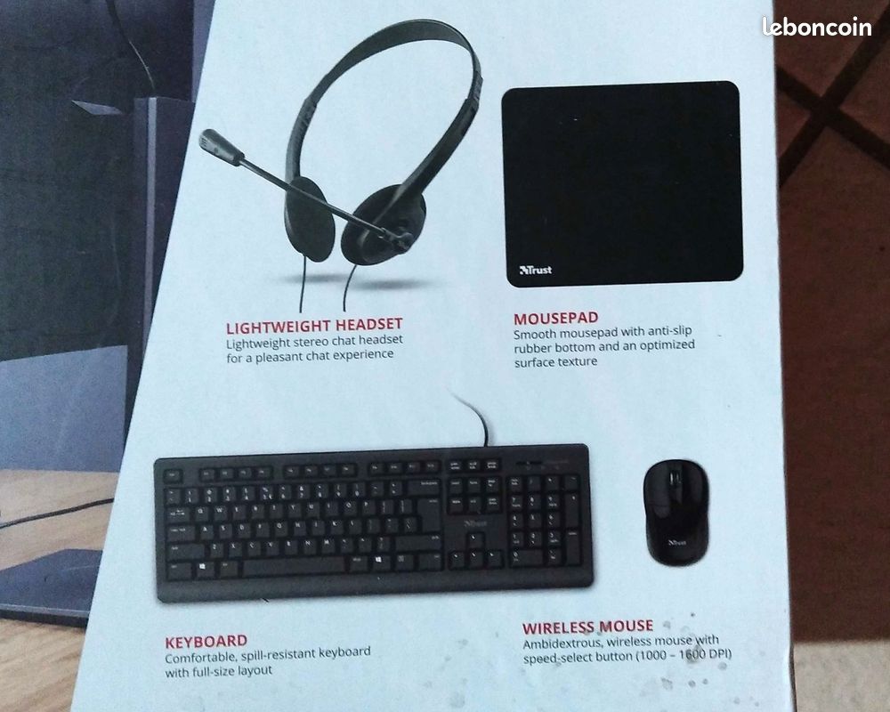 Ensemble clavier 4 en 1 Trust HOME OFFICE SET NEUF (image 2)