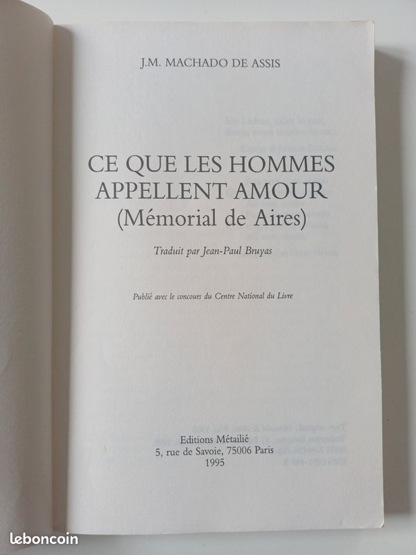 Machado de Assis, La montre en or, et Ce que les hommes appellent amour (image 9)