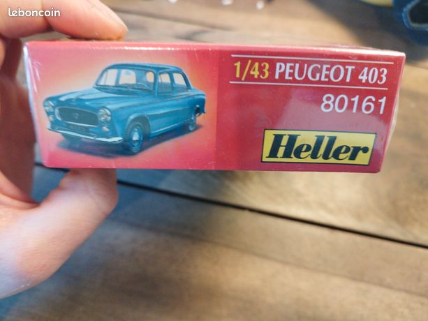 Maquette Heller 1/43 Peugeot 403 - Kit à Monter, état Neuf Dans Sa Boîte