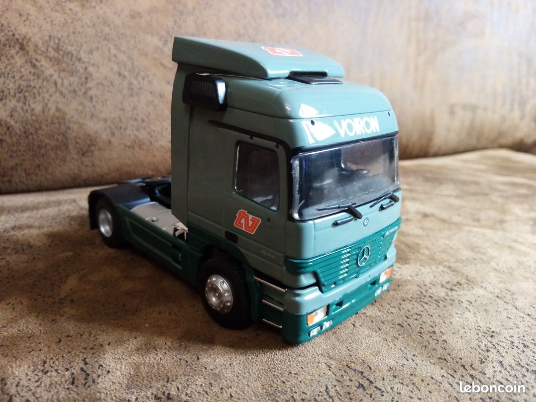 Camion Mercedes Actros TPS Perrier - Eligor 1/43 - Vert Miniature Collection