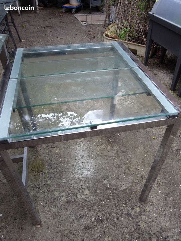 Table en verre pliante (image 1)