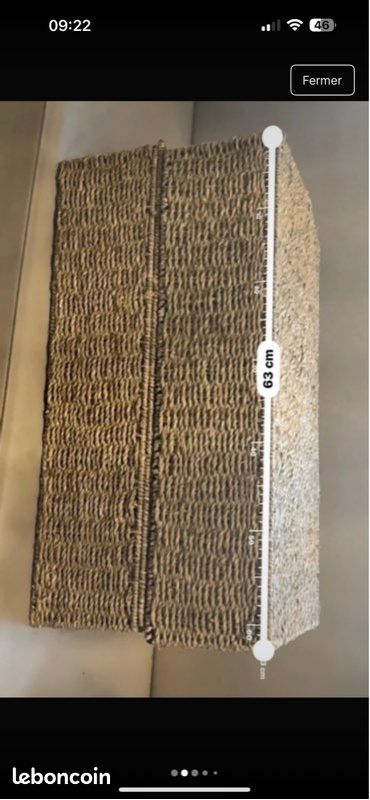 Lot de 2 paniers de rangement en fibre naturelle de chez CASA (image 1)
