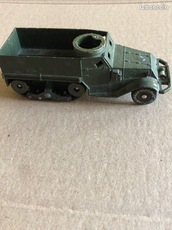 Dinky Toys 822 - HALF TRACK M3 Kaki 1:50 repeint avec boite