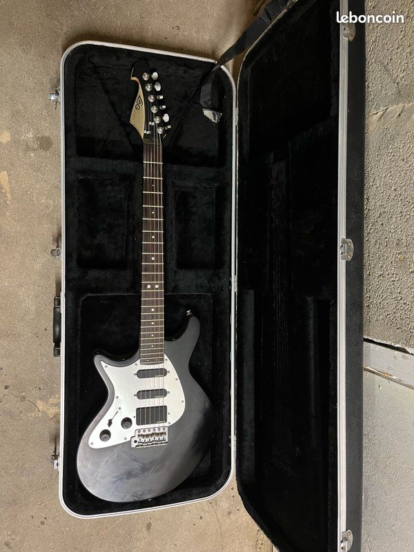 Guitare électrique LAG gaucher + ampli Stagg + étui rigide (image 1)