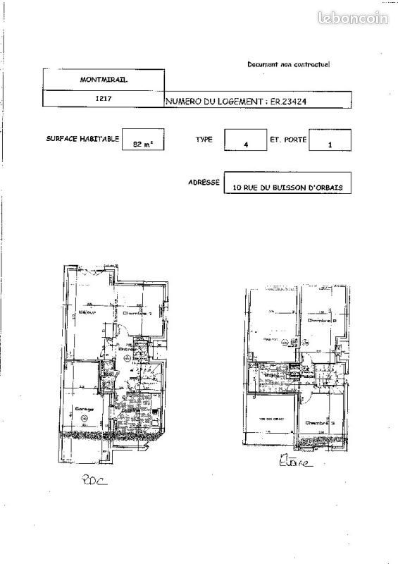 Maison 4 pièces 82 m² · à Montmirail · 82 m² · 573 €/mois
