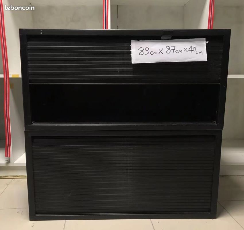 Petite bibliothèque/meuble noir (image 1)