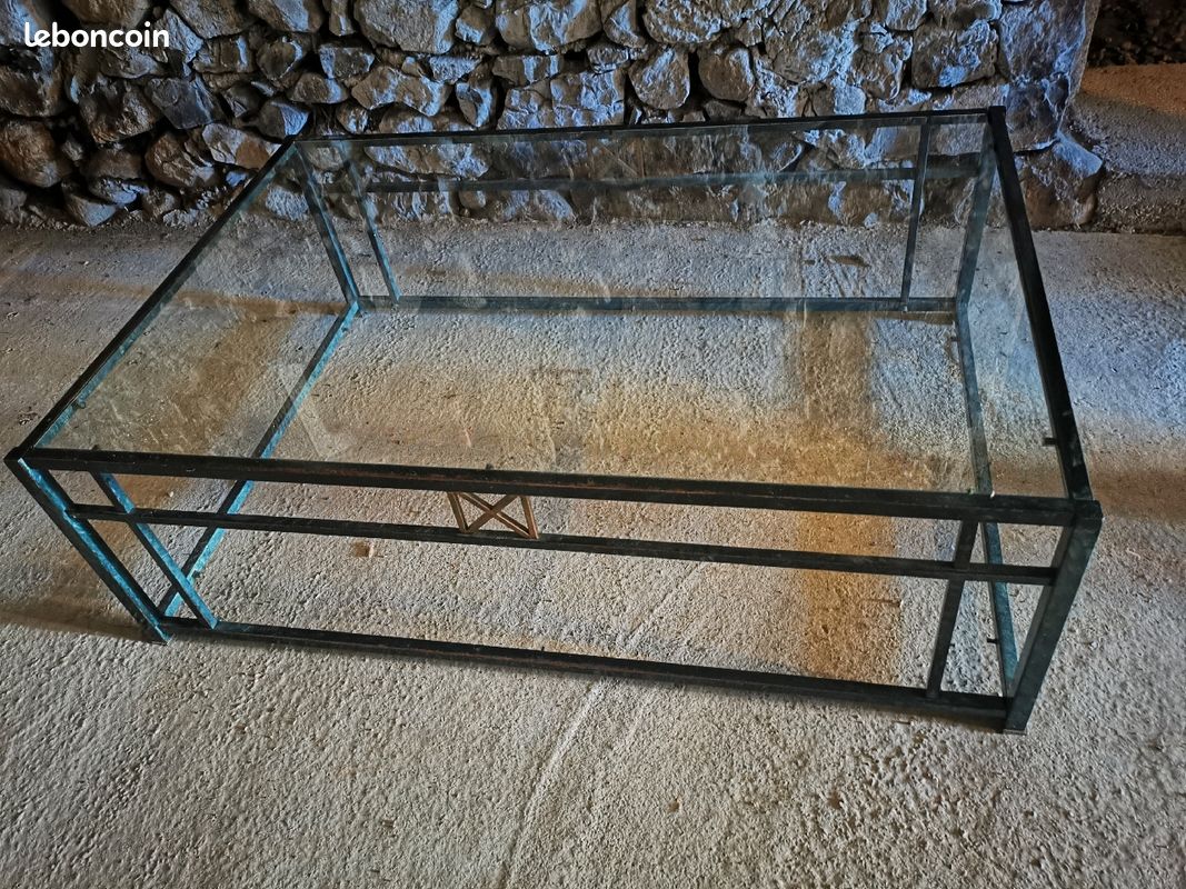 Table basse en verre (image 1)