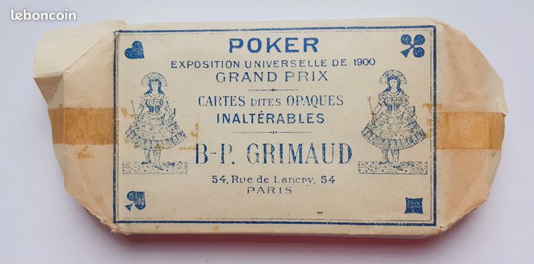 Anciennes Cartes à Jouer B.P. Grimaud Superfines – Vers 1900 – Whist – Paris