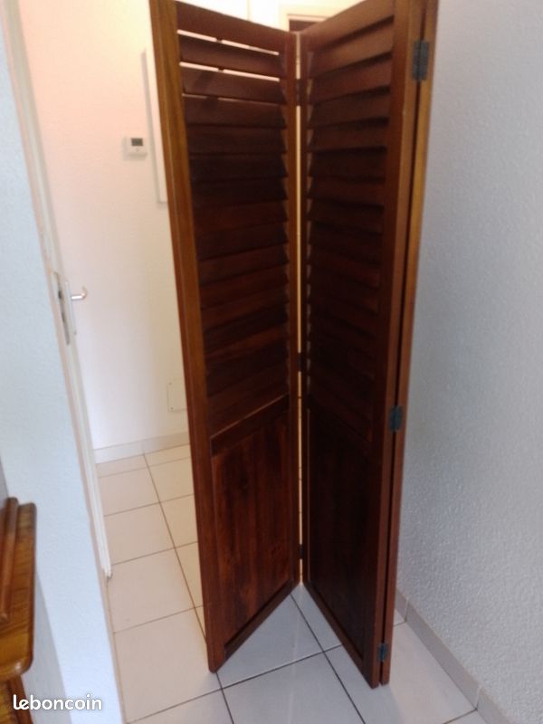 Paravent en bois exotique (image 3)