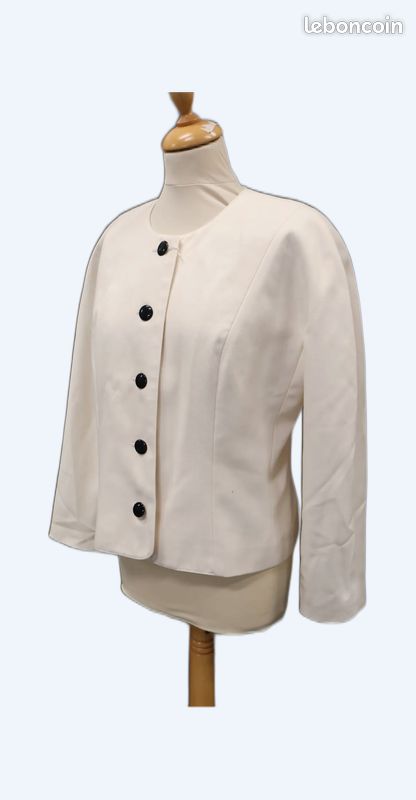 Weill Paris Veste Weill WEILL Manteau En Laine Marron Col Fourrure