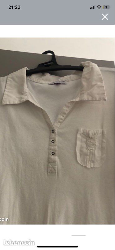 bréal pull col polo femme