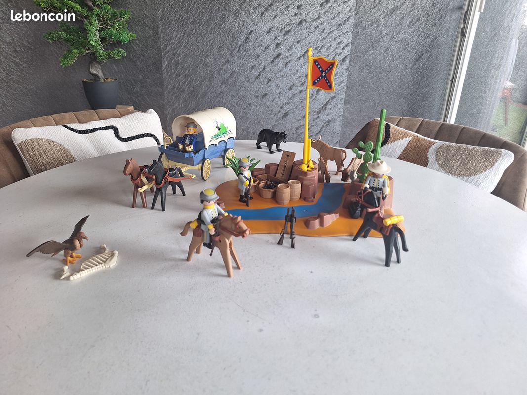 Playmobil Soldato Sudista - Reggimento Fanteria Caroline Del Sud - Usato