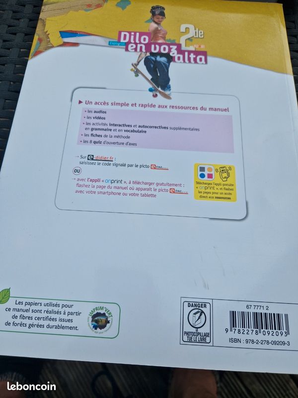 Manuel scolaire espagnol seconde (image 2)