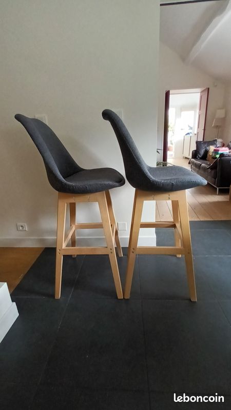 1 chaise hautes style scandinave Gris (image 4)